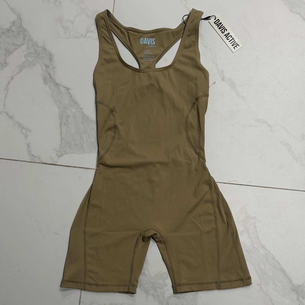 Davis Active Tan Romper